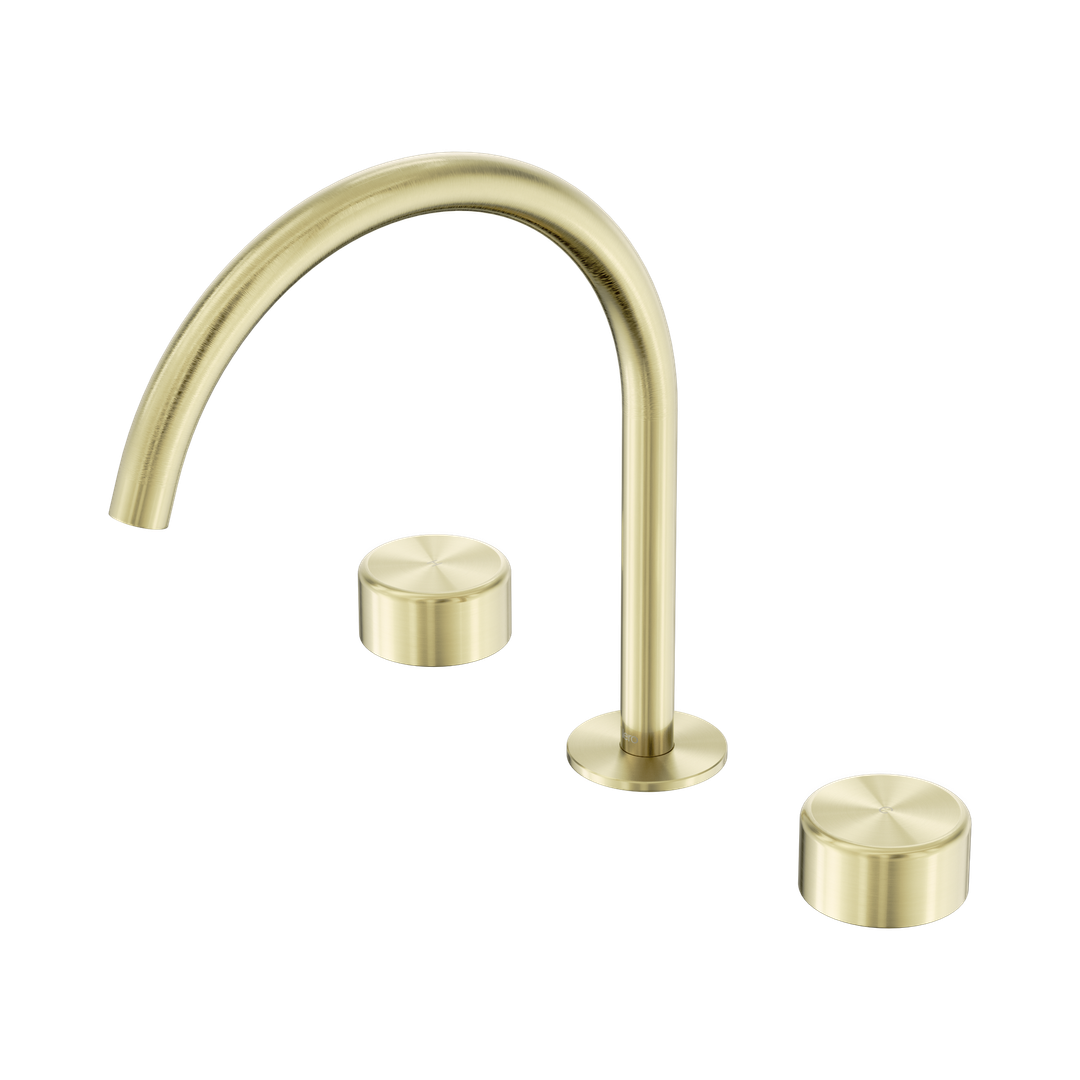 Nero Serenity Bath/Kitchen Set Arc Spout Brushed Gold - Metal Handle