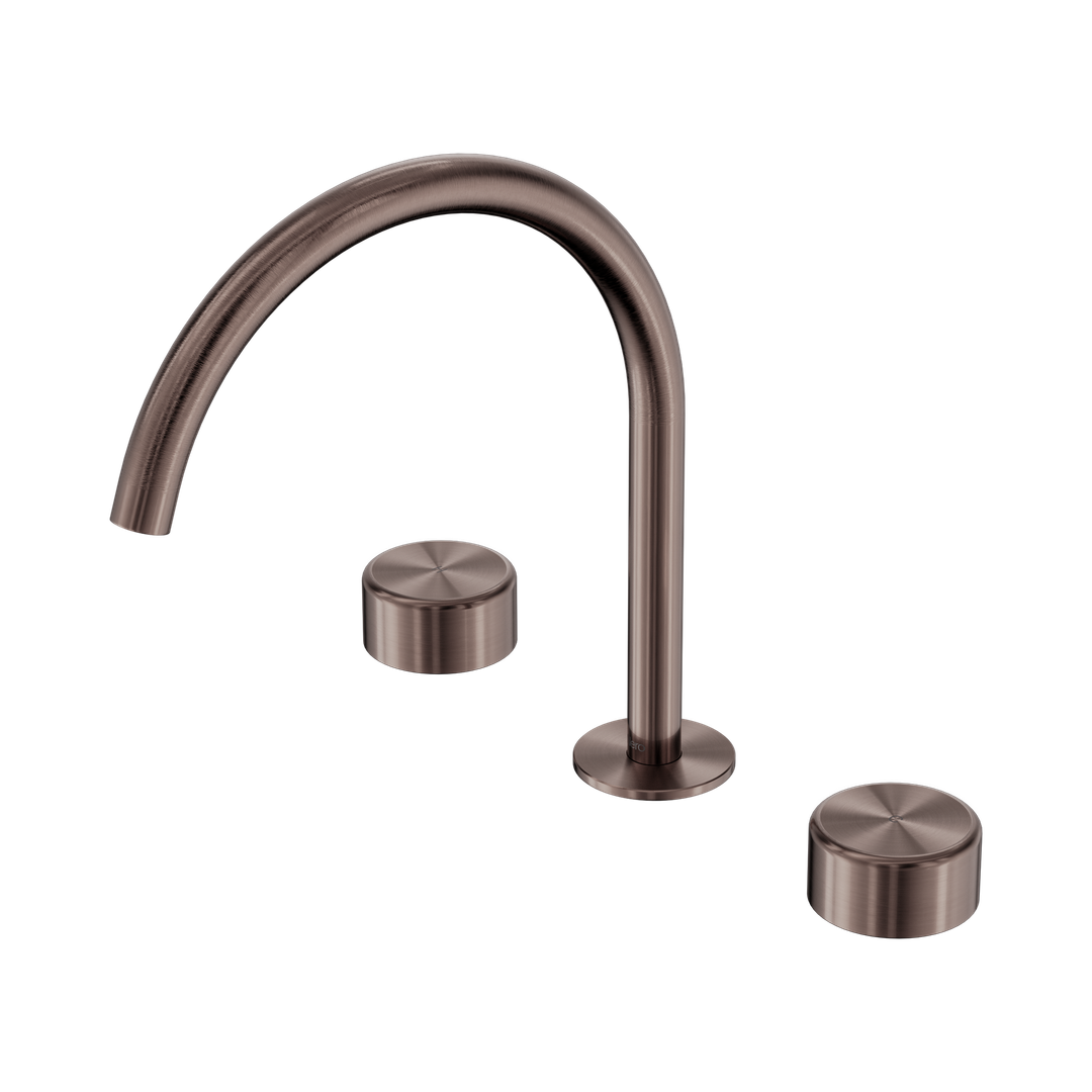 Nero Serenity Bath/Kitchen Set Arc Spout Brushed Bronze - Metal Handle