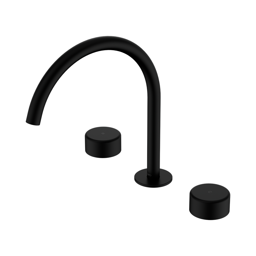 Nero Serenity Bath/Kitchen Set Arc Spout Matte Black - Metal Handle