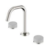 Nero Serenity Basin Set Edge Spout Brushed Nickel - Carrara Handle