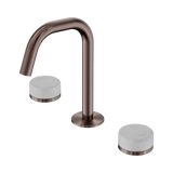 Nero Serenity Basin Set Edge Spout Brushed Bronze - Carrara Handle