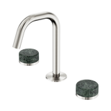 Nero Serenity Basin Set Edge Spout Brushed Nickel - Verde Alpi Handle