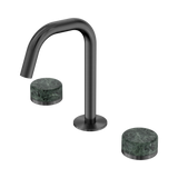 Nero Serenity Basin Set Edge Spout Gunmetal - Verde Alpi Handle