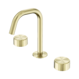 Nero Serenity Basin Set Edge Spout Brushed Gold - Metal Handle