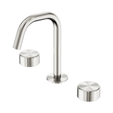 Nero Serenity Basin Set Edge Spout Brushed Nickel - Metal Handle