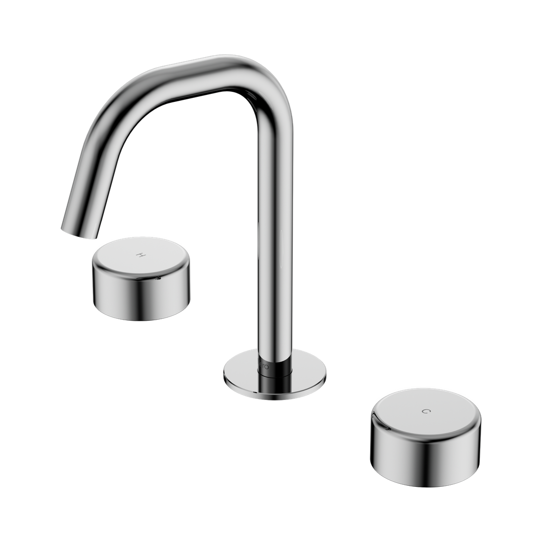 Nero Serenity Basin Set Edge Spout Chrome - Metal Handle