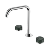 Nero Serenity Bath/Kitchen Set Edge Spout Chrome - Verde Alpi Handle