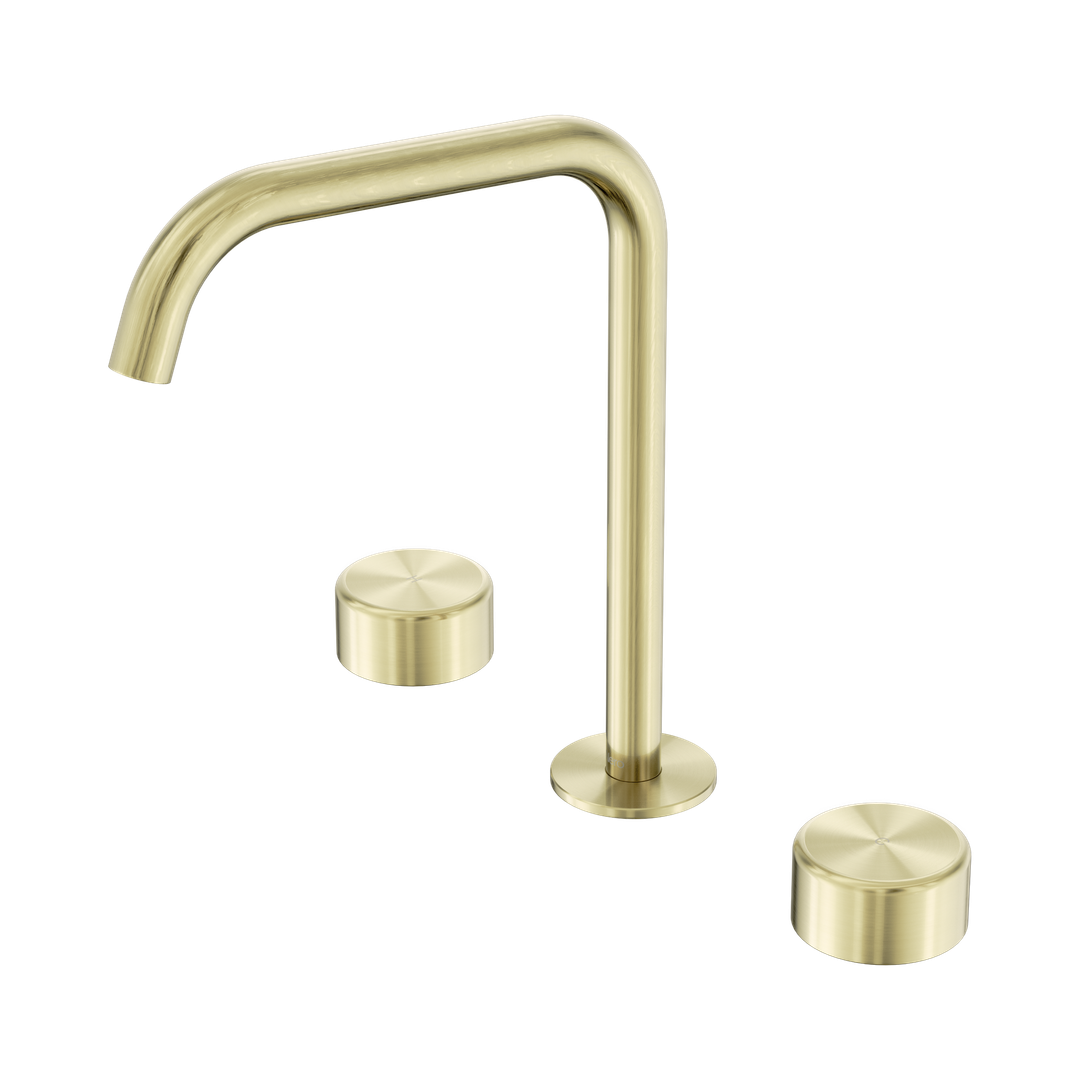Nero Serenity Bath/Kitchen Set Edge Spout Brushed Gold - Metal Handle