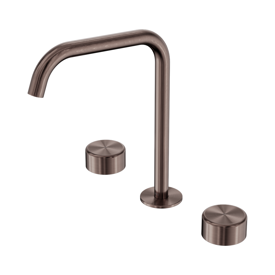 Nero Serenity Bath/Kitchen Set Edge Spout Brushed Bronze - Metal Handle