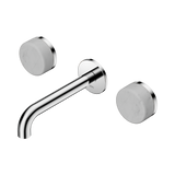 Nero Serenity Wall Basin Set 160Mm Spout Chrome - Carrara Handle