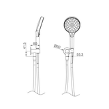 Nero Serenity Hand Held Shower - Matte Black
