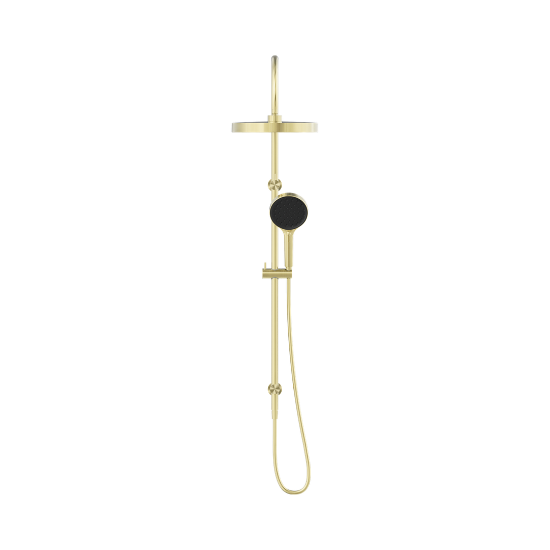 Nero Serenity Twin Shower - Brushed Gold