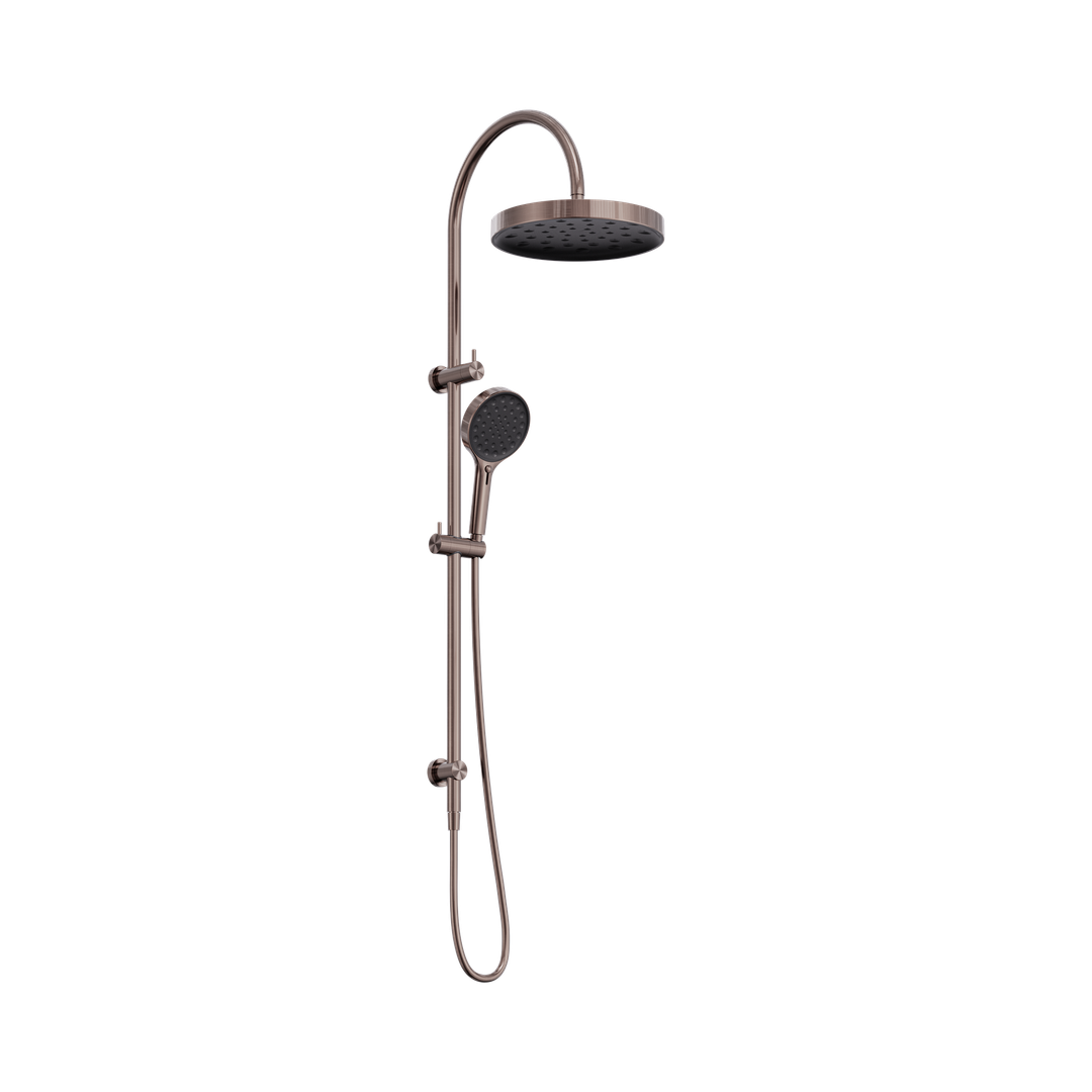 Nero Serenity Twin Shower - Brushed Bronze