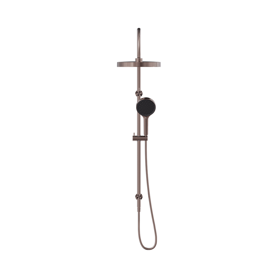 Nero Serenity Twin Shower - Brushed Bronze
