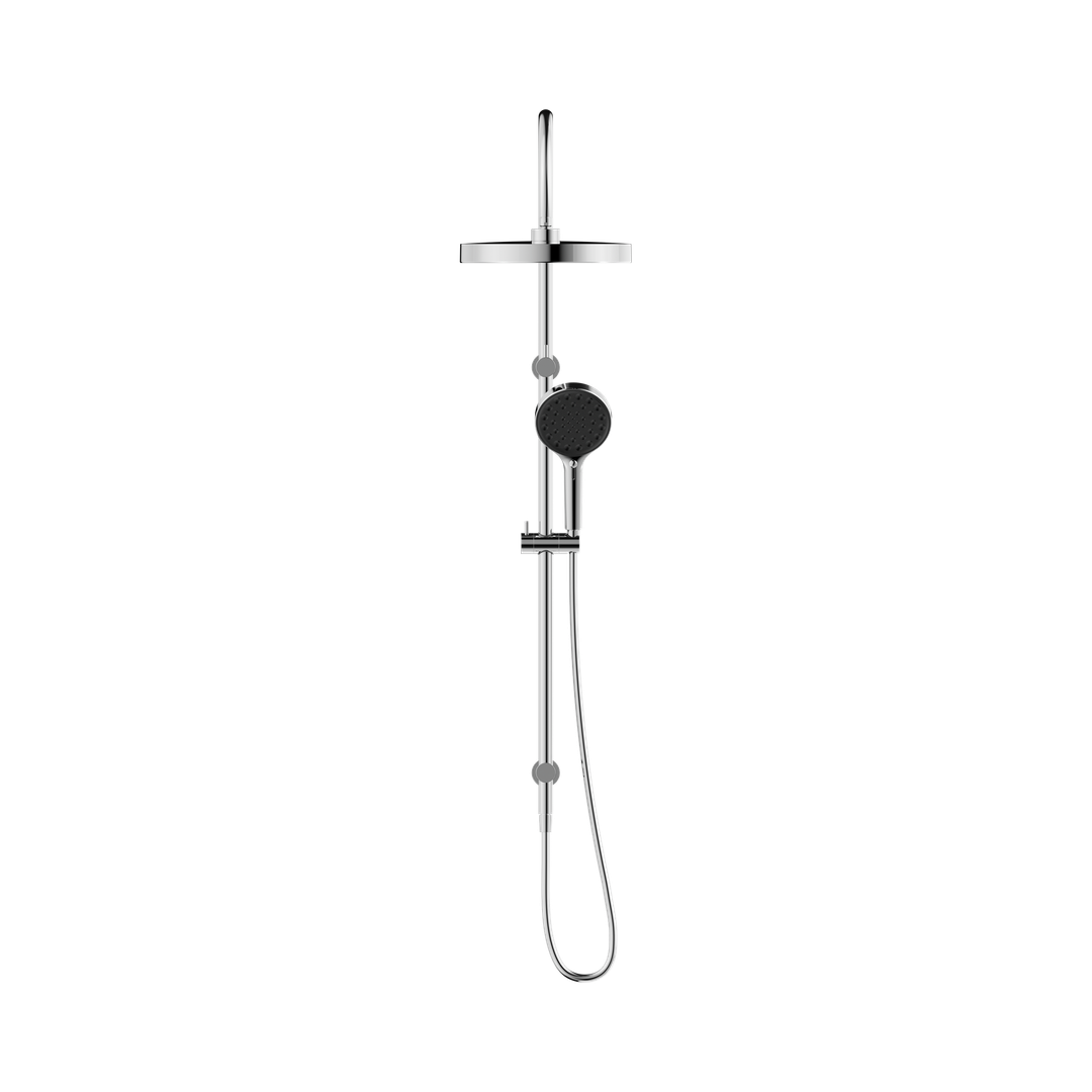 Nero Serenity Twin Shower - Chrome