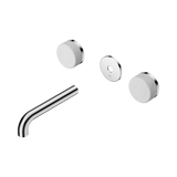 Nero Serenity Wall Basin Set 160Mm Spout Chrome - Carrara Handle Trim Kit Only