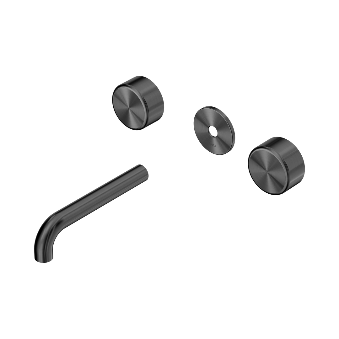 Nero Serenity Wall Basin Set 160Mm Spout Gunmetal - Metal Handle Trim Kit Only
