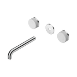 Nero Serenity Wall Basin Set 185Mm Spout Chrome - Carrara Handle Trim Kit Only