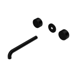 Nero Serenity Wall Basin Set 220Mm Spout Matte Black - Metal Handle Trim Kit Only