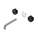 Nero Serenity Wall Basin Set 160Mm Spout Chrome - Marquina Black Handle Trim Kit Only