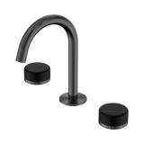 Nero Serenity Basin Set Arc Spout Gunmetal - Marquina Black Handle