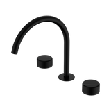Nero Serenity Bath/Kitchen Set Arc Spout Matte Black - Marquina Black Handle