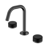 Nero Serenity Basin Set Edge Spout Gunmetal - Marquina Black Handle