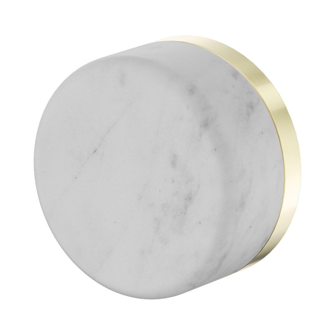 Nero Serenity Progressive Shower Mixer With Carrara Handle - Brushed Gold