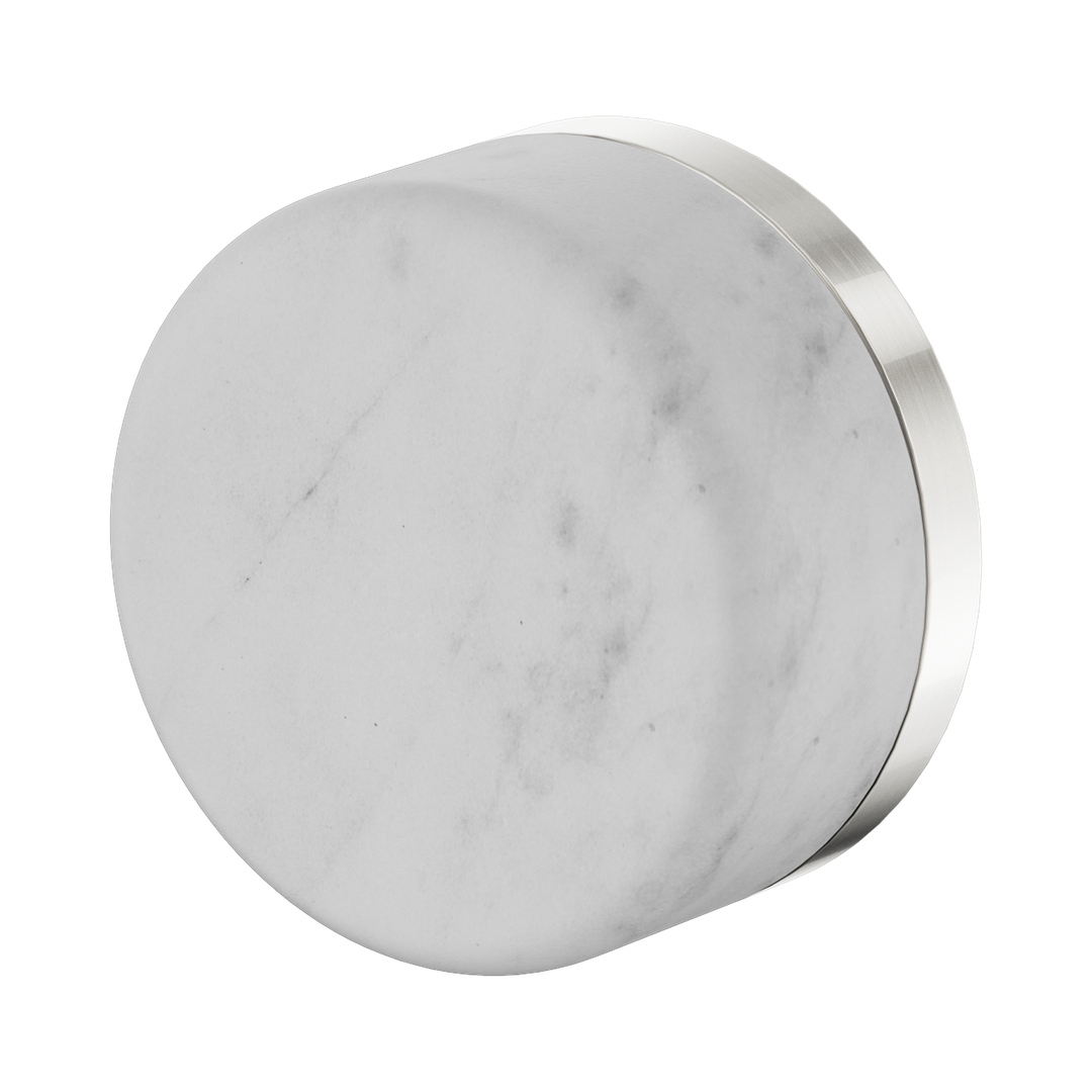 Nero Serenity Progressive Shower Mixer With Carrara Handle - Brushed Nickel