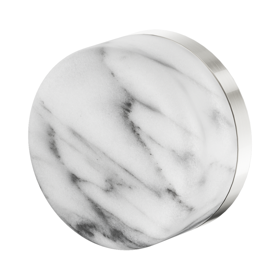 Serenity Progressive Shower Nero Mixer With Arabescato Corchia Handle - Brushed Nickel