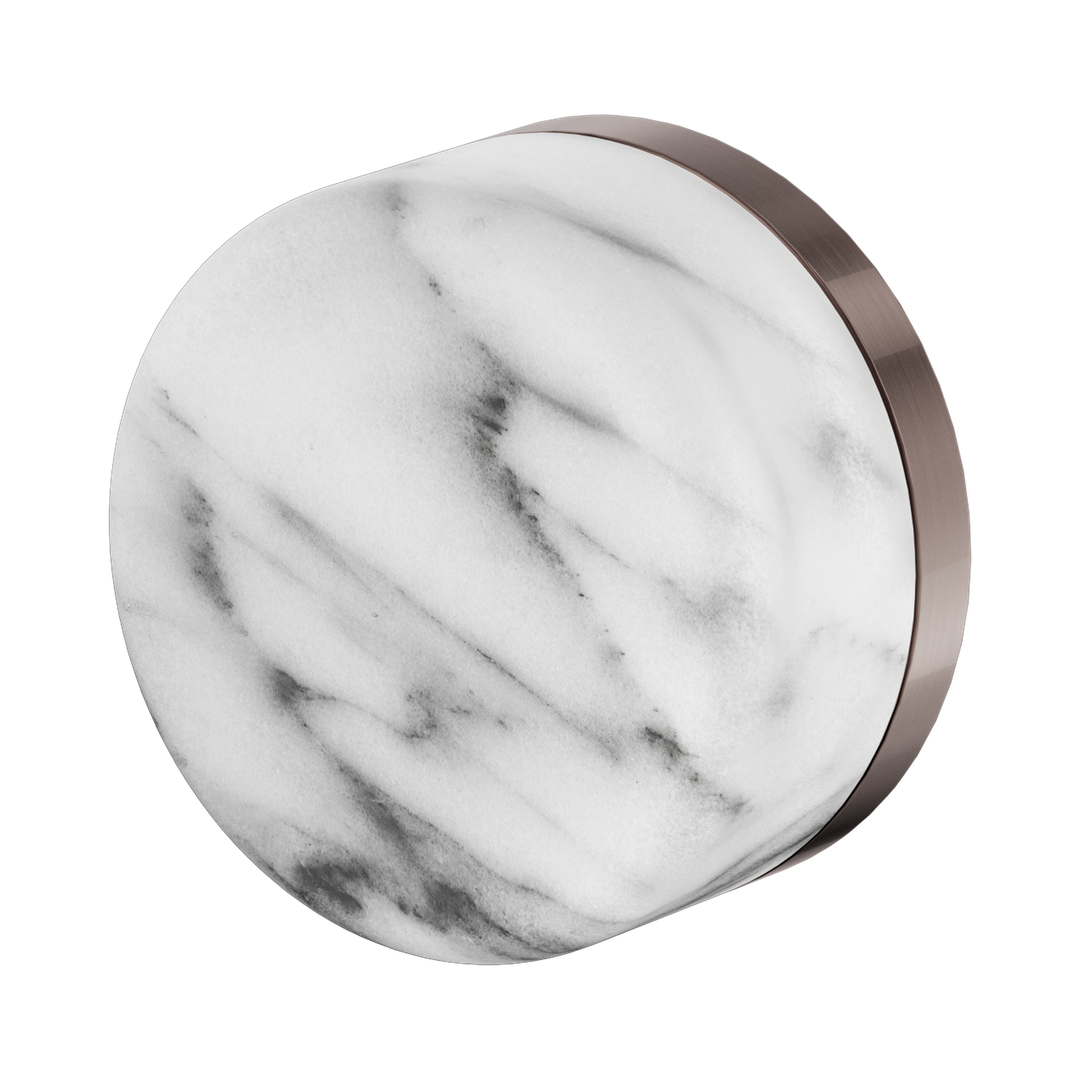 Serenity Progressive Shower Nero Mixer With Arabescato Corchia Handle - Brushed Bronze