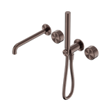Nero Serenity Progressive Shower System - Spout Brushed Bronze - Metal Handle & Slim Shower