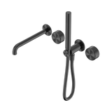 Nero Serenity Progressive Shower System - Spout Gunmetal - Metal Handle & Slim Shower