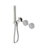 Nero Serenity Progressive Shower System Brushed Nickel - Carrara Handle & Slim Shower