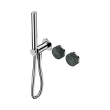 Nero Serenity Progressive Shower System Chrome - Verde Alpi Handle & Slim Shower