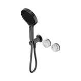 Nero Serenity Progressive Shower System Gunmetal - Arabescato Corchia Handle & Serenity Hand Shower