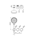 Nero Serenity Progressive Shower System Brushed Gold - Metal Handle & Serenity Hand Shower