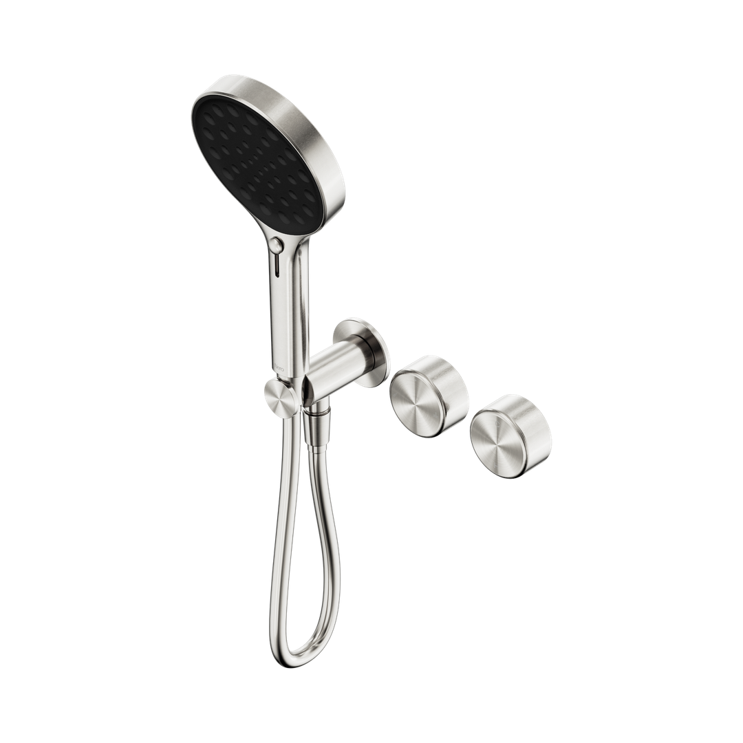 Nero Serenity Progressive Shower System Brushed Nickel - Metal Handle & Serenity Hand Shower