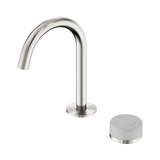 Serenity Progressive Basin Nero Mixer Arc Spout With Carrara Handle - Brushed Nickel