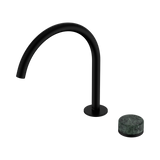Nero Serenity Progressive Bath/Kitchen Mixer Arc Spout Matte Black - Verde Alpi Handle