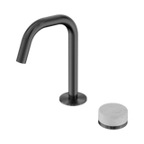 Nero Serenity Progressive Basin Mixer Edge Spout Gunmetal - Carrara Handle