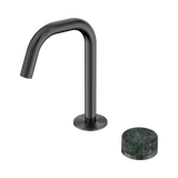 Nero Serenity Progressive Basin Mixer Edge Spout Gunmetal - Verde Alpi Handle
