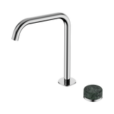 Nero Serenity Progressive Bath/Kitchen Mixer Edge Spout Chrome - Verde Alpi Handle