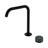 Nero Serenity Progressive Bath/Kitchen Mixer Edge Spout Matte Black - Verde Alpi Handle