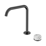 Nero Serenity Progressive Bath/Kitchen Mixer Edge Spout Gunmetal - Arabescato Corchia Handle