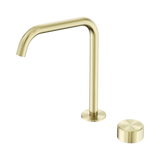 Serenity Progressive Bath/Kitchen Nero Mixer Edge Spout With Metal Handle - Brushed Gold
