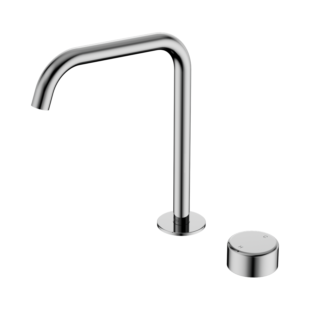 Nero Serenity Progressive Bath/Kitchen Mixer Edge Spout Chrome - Metal Handle