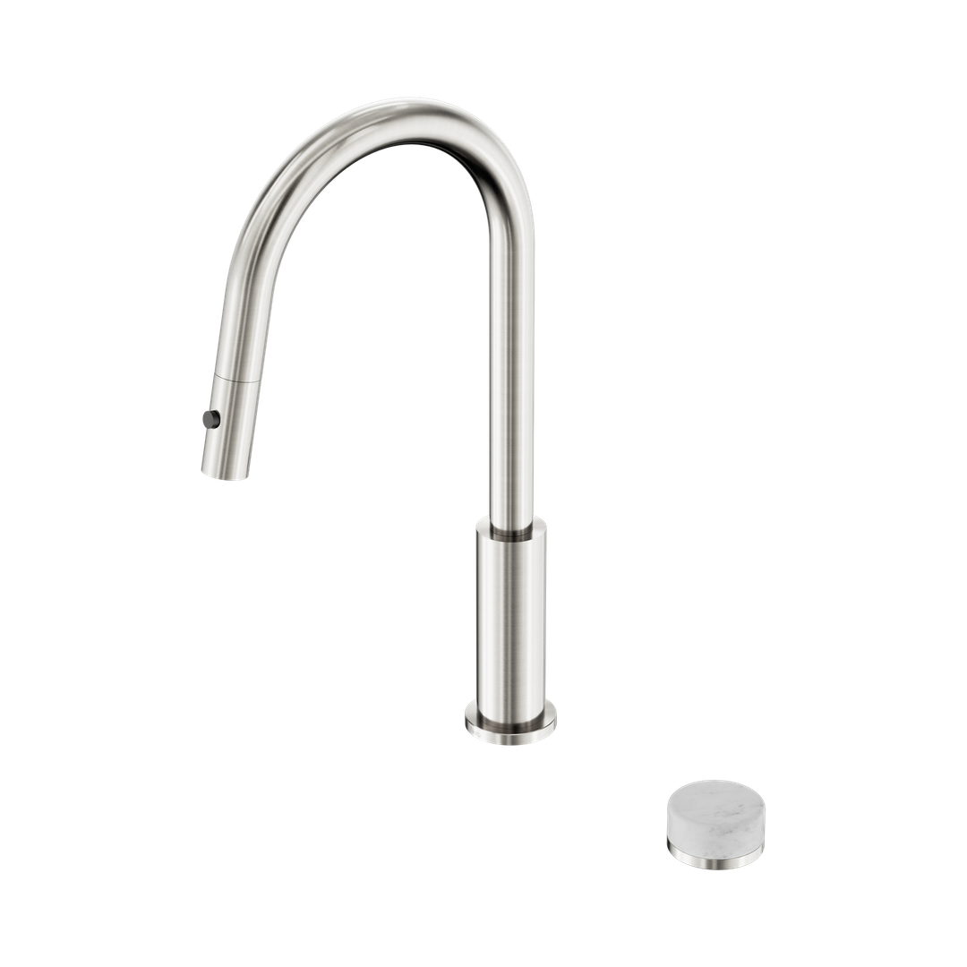 Nero Serenity Progressive Pull Out Kitchen Set - Carrara Handle Brushed Nickel