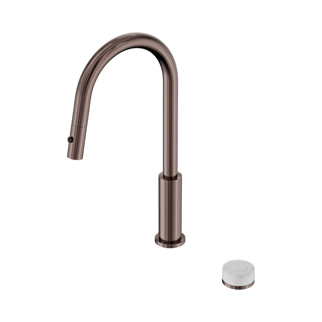Nero Serenity Progressive Pull Out Kitchen Set - Carrara Handle Brushed Bronze