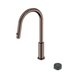 Nero Serenity Progressive Pull Out Kitchen Set - Verde Alpi Handle Brushed Bronze